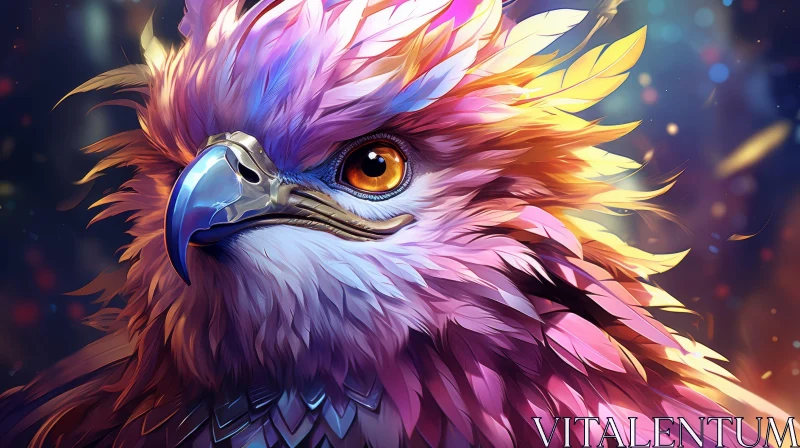 Majestic Phoenix Digital Painting AI Image