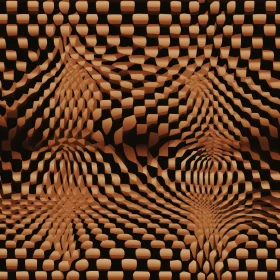 Retro Brown and Black Grid Pattern Seamless Background