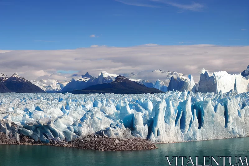 Glaciers and Icebergs in Patagonia: A Captivating Natural Wonder AI Image
