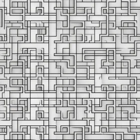 Modern Geometric Black and White Pattern