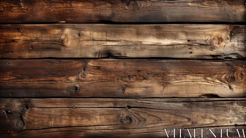 Aged Wooden Wall Texture - Detailed Background AI Image