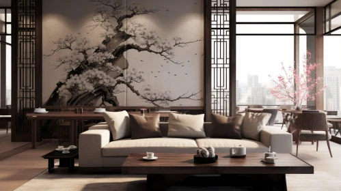 Modern Chinese Living Room Elegance