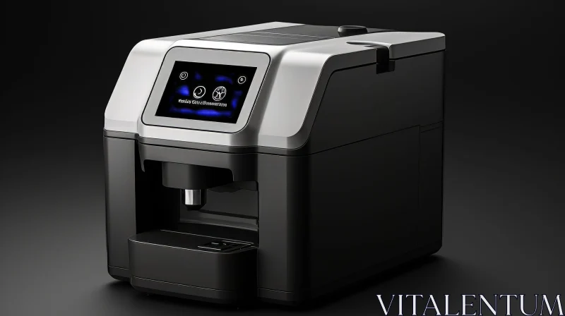 AI ART Sleek Modern Coffee Machine with Touchscreen Display