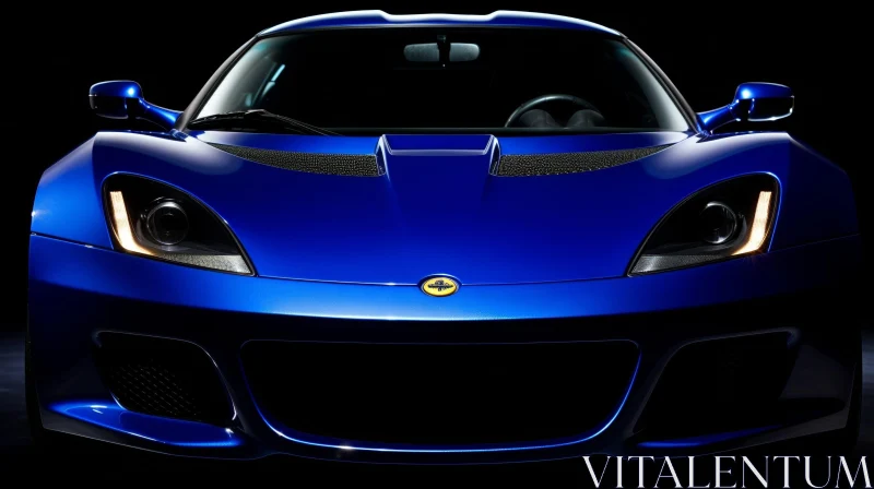 AI ART Blue Lotus Evora Sports Car - Aggressive Design