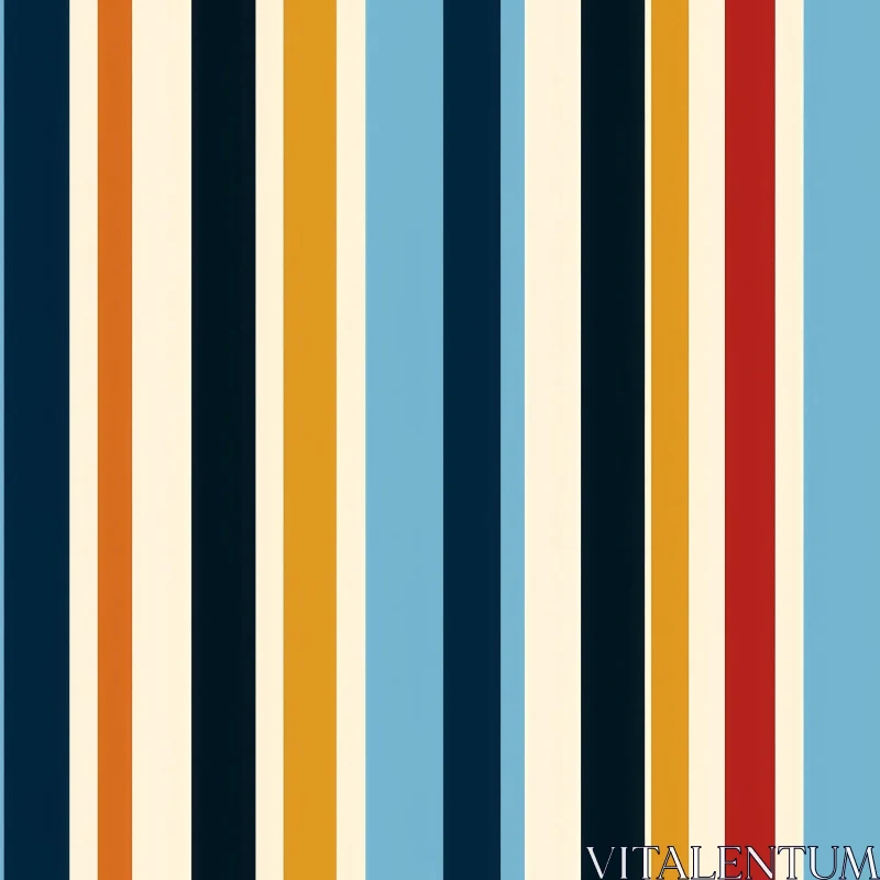 Retro Vertical Stripes Pattern - Design Background Element AI Image