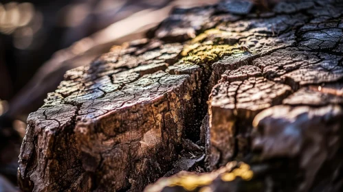 Ancient Tree Stump - Close-Up Nature Photography