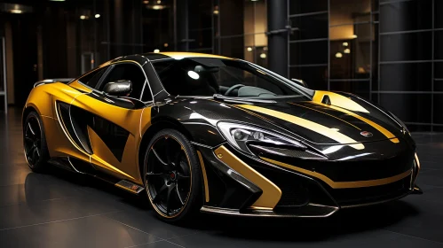 Black and Gold McLaren 650S - Luxury Sports Car
