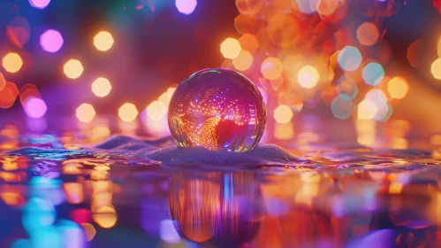 Crystal Ball Reflection | Abstract 3D Rendering