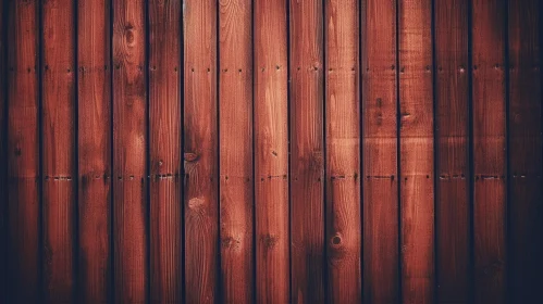 Dark Brown Wooden Fence Close-Up
