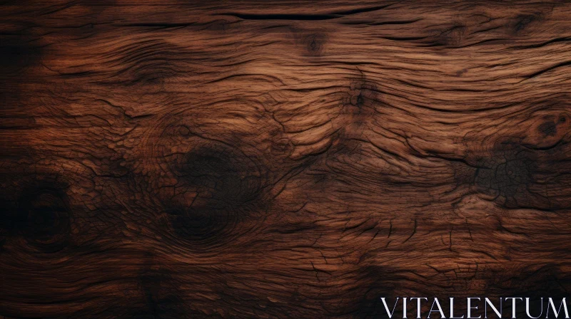 AI ART Dark Wood Grain Texture Background