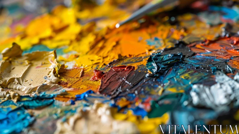 AI ART Captivating Palette of Colors: An Artist's Masterpiece