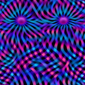 Colorful Abstract Concentric Circles Spiral Pattern