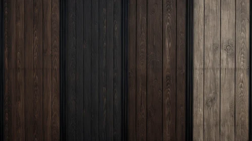 Dark Brown Wooden Plank Wall Background
