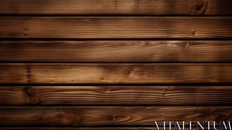 Dark Brown Wooden Wall Texture with Imperfections AI Image