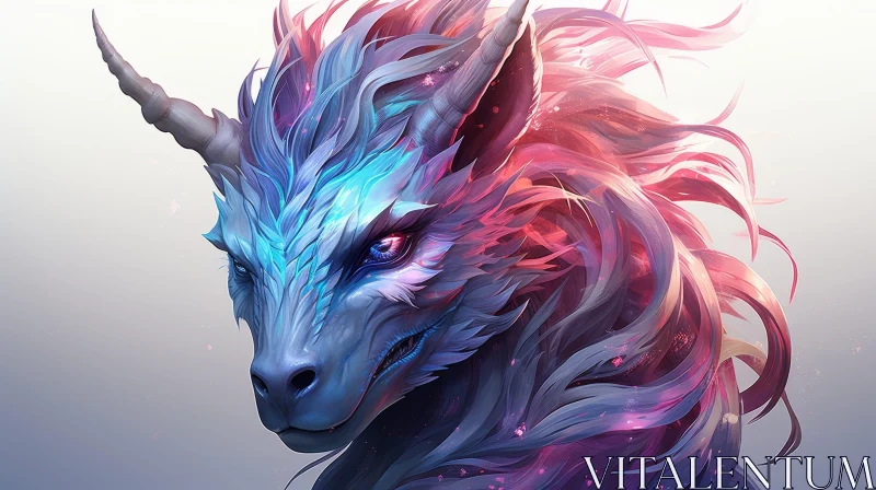 Enchanting Dragon Digital Painting AI Image