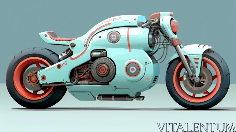 AI ART Futuristic Motorcycle with Sleek Design and Gadgets