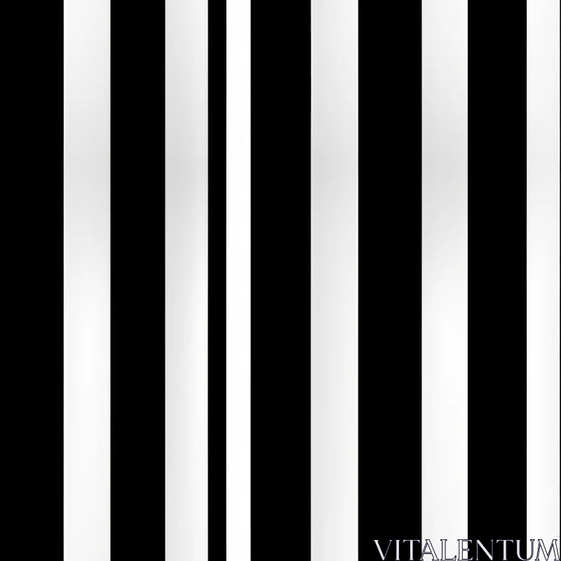 Bold Black and White Striped Seamless Pattern - Vector Background AI Image