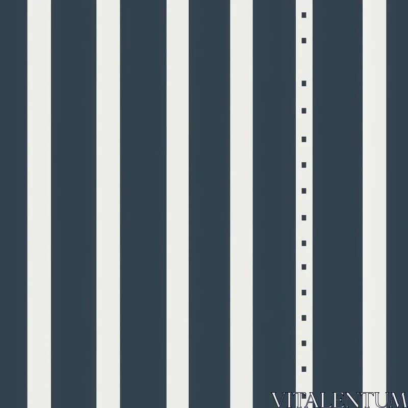 AI ART Classic Vertical Stripes Pattern in Dark Blue and Off-White