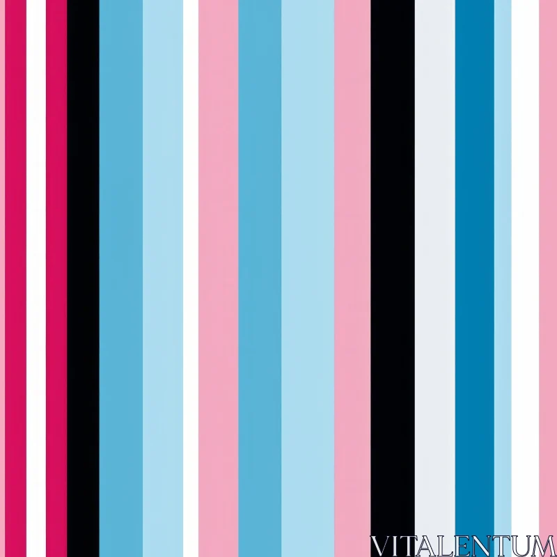 Colorful Vertical Stripes Pattern - Energetic Design AI Image