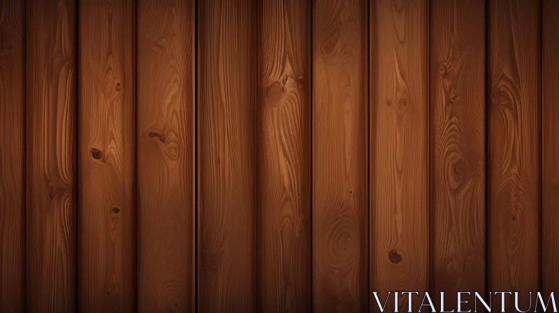 Dark Brown Wooden Wall Texture for Design AI Image