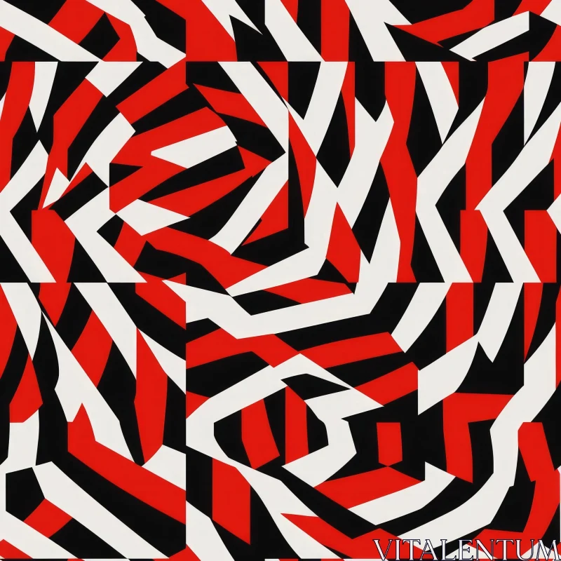 AI ART Dynamic Geometric Stripes Artwork