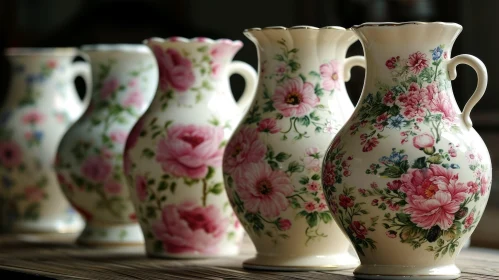 Exquisite Ceramic Vases with Floral Patterns | Captivating Home Decor