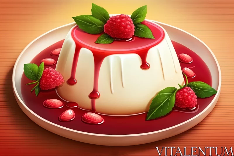 Cooking with Cherry Pudding: A Realistic Fantasy Artwork AI Image
