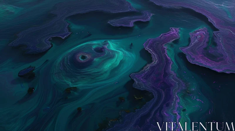Vibrant Abstract Painting | Stormy and Textured Artwork AI Image
