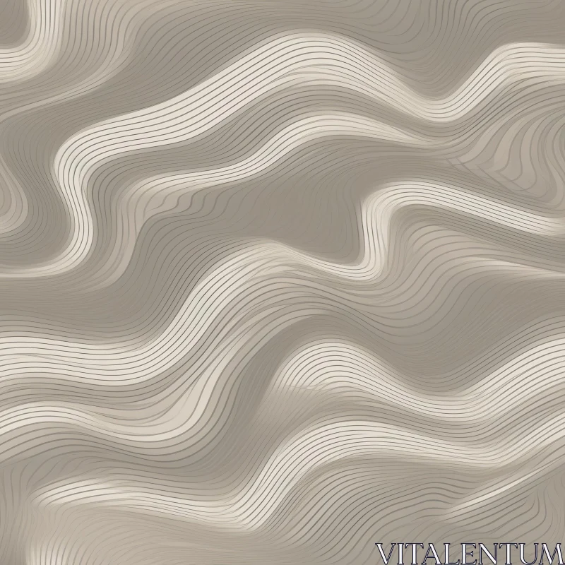 Elegant Seamless Wavy Pattern Design AI Image