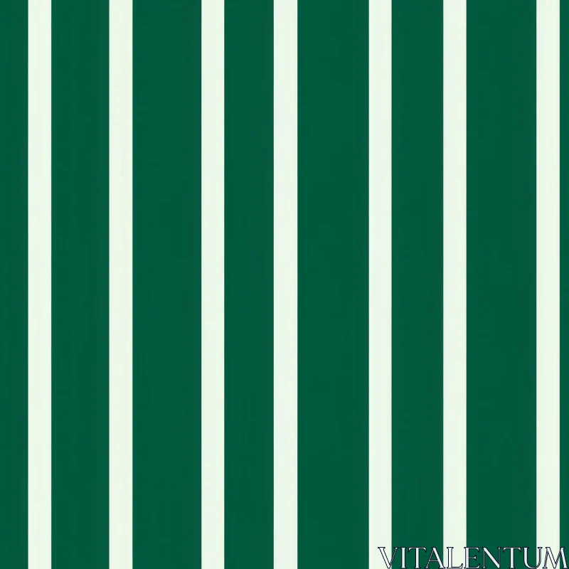 Green and White Striped Pattern - Seamless Design AI Image