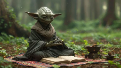 Yoda in Forest Meditation - Character Photo