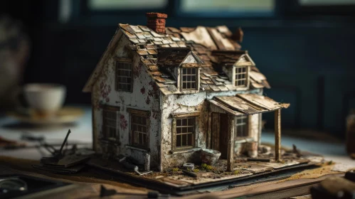 Ethereal Beauty of a Dilapidated Dollhouse