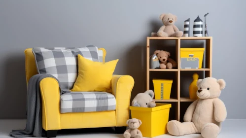 Warm and Inviting Children's Room with Toys