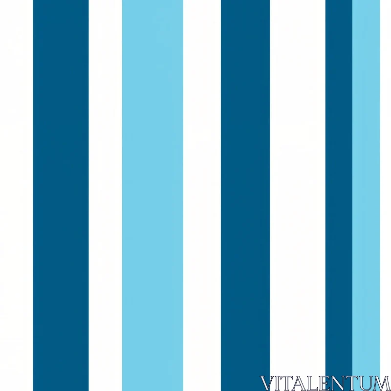 Blue and White Vertical Stripes Pattern AI Image