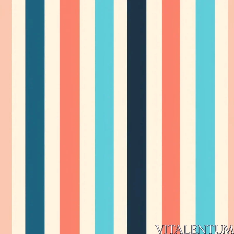 Pastel Vertical Stripes Seamless Pattern Design AI Image