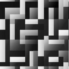 Elegant Black and White Geometric Rectangles Pattern