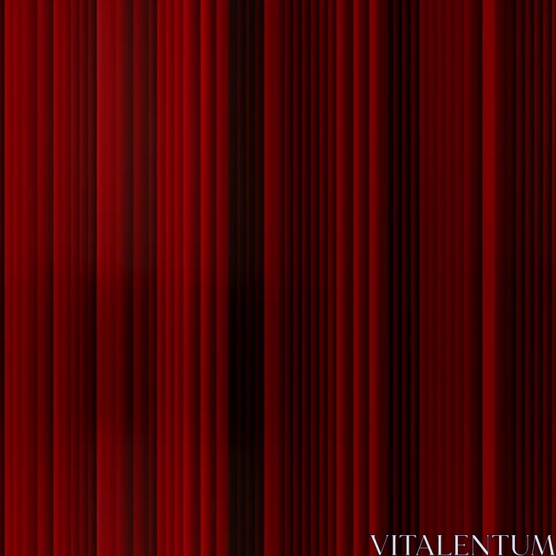 Deep Red Fabric Curtain - Elegant Home Decor AI Image