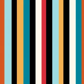 Colorful Vertical Stripes Pattern
