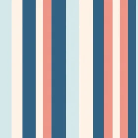Tranquil Blue Pink Cream Stripes Pattern