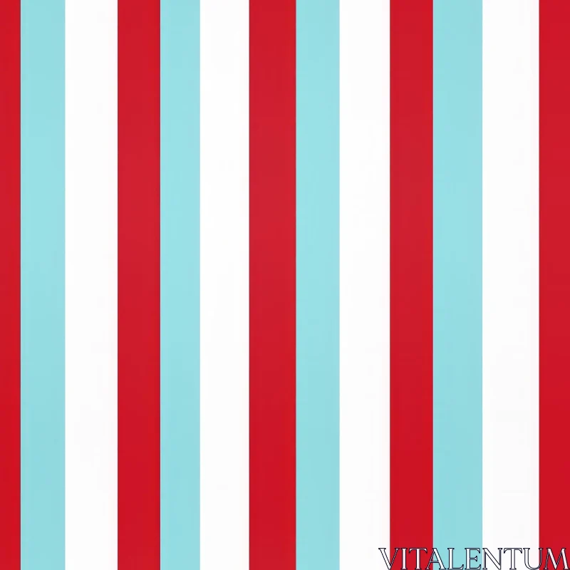 Clean Vertical Stripes Pattern in Red, White, and Blue AI Image