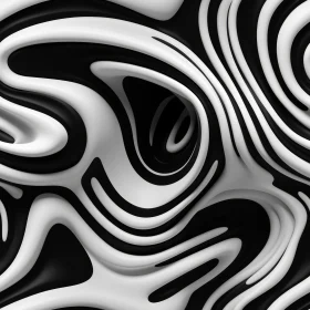 Monochrome Abstract Background | 3D Rendering