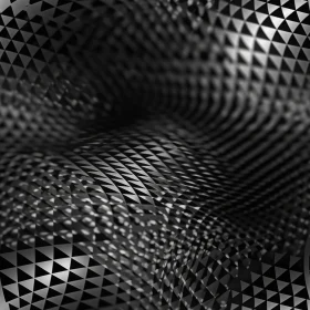 Dynamic Black and White Geometric Pattern | 3D Rendering