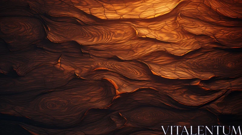 Dark Brown Wood Texture | Seamless Bumpy Grain AI Image
