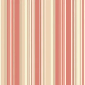 Distressed Vertical Stripes Pattern in Red, Pink, Beige
