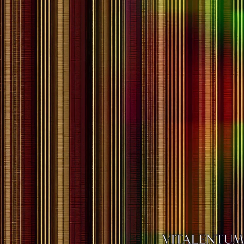 AI ART Warmth and Richness: Red, Brown, Gold Striped Pattern
