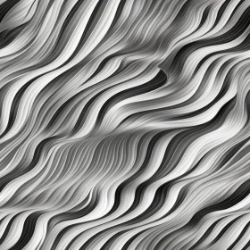 Monochrome Flowing Wave Pattern Background