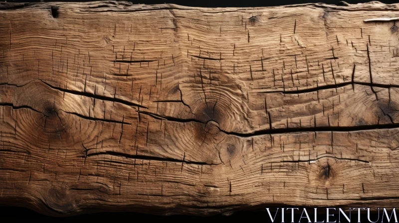 Close-Up Wooden Plank Texture AI Image