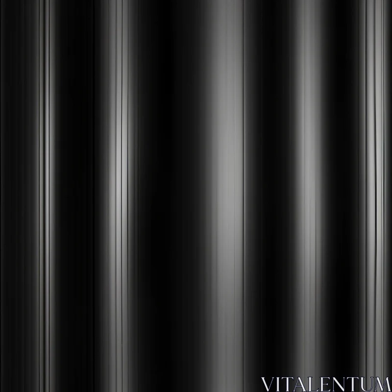 Dark Metallic Curved Ribbed Pattern AI Image