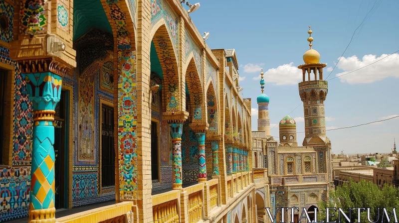 Intricate Mosque Mosaic in Iran - Captivating Islamic Art AI Image