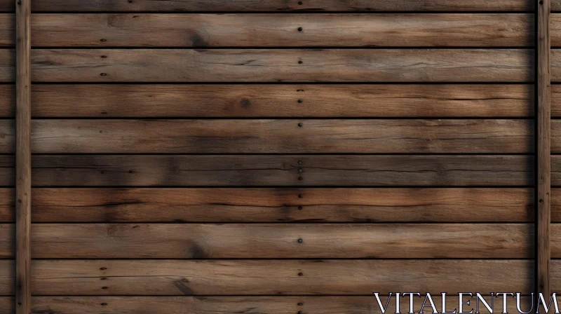 Rustic Dark Wooden Wall Texture - Authentic Plank Design AI Image